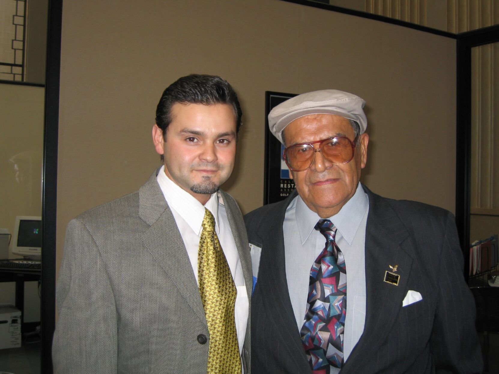 Sergio Valdez with Jaime Escalante